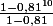 \frac{1-0,81^{10}}{1-0,81}